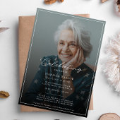 の祝生活 |葬儀モダン記念写真 招待状