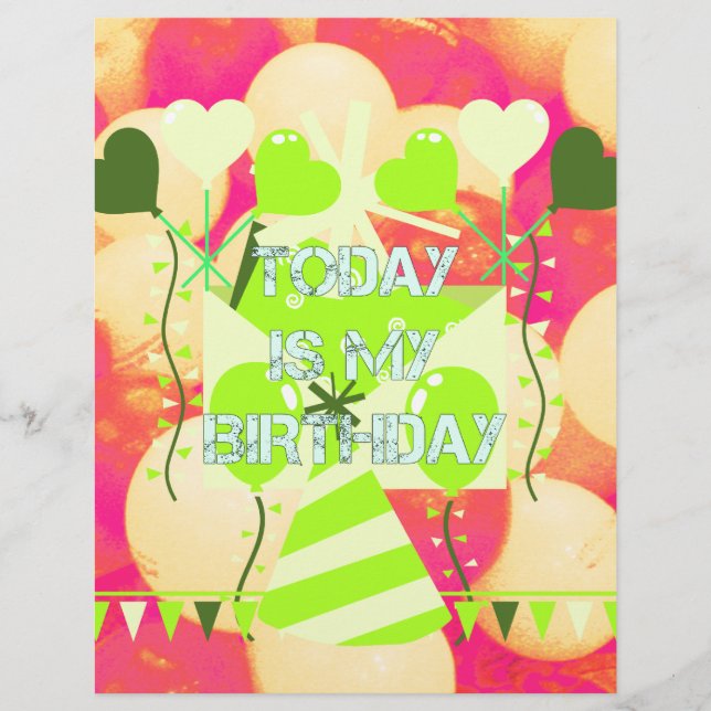 の祝私の喜びの誕生日恵み (正面)