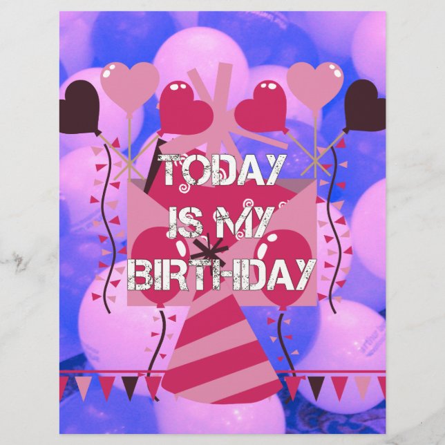 の祝私の喜びの誕生日恵み (正面)