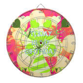 の祝私の喜びの誕生日恵み ダーツボード (正面)