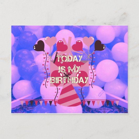 の祝私の喜びの誕生日恵み ポストカード (正面)