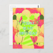 の祝私の喜びの誕生日恵み ポストカード (正面/裏面)