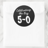 の祝第50誕生日シール ラウンドシール (バッグ)