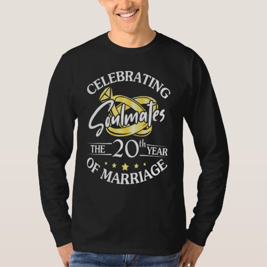 の祝結婚の20年結婚の声 Tシャツ (正面)