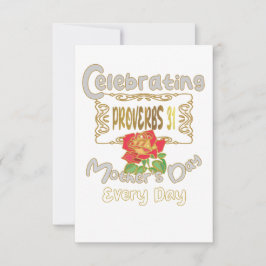 の祝諺31母の日々 サンキューカード