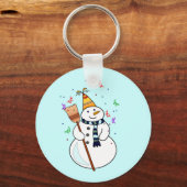 の祝雪だるま キーホルダー (正面)
