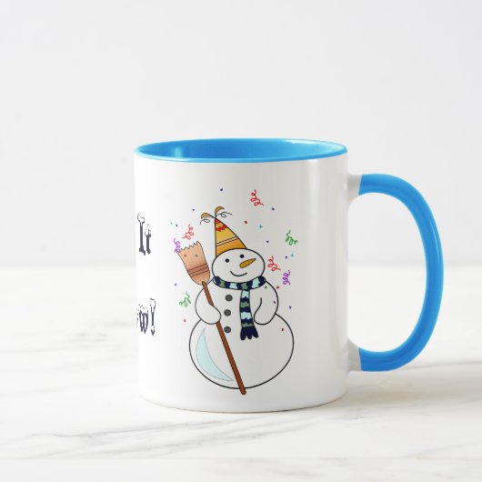 の祝雪だるま マグカップ (右)