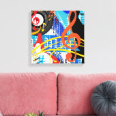 の祝音楽 キャンバスプリント (インサイチュ (リビング))