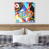の祝音楽 キャンバスプリント (インサイチュ (寝室))
