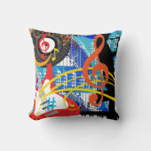 の祝音楽 クッション (正面)