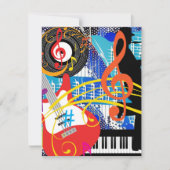 の祝音楽 ノートカード (正面)