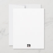 の祝音楽 ノートカード (裏面)