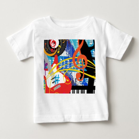 の祝音楽 ベビーTシャツ (正面)