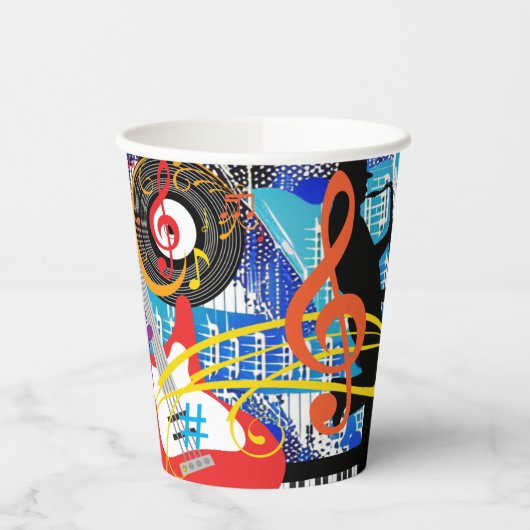 の祝音楽 紙コップ (左)