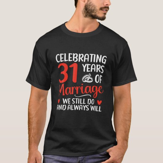 の祝31年の結婚生活結婚のAnn Tシャツ (正面)