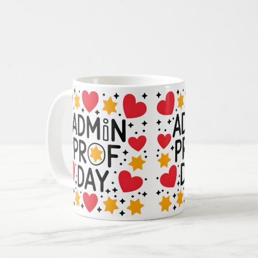 の祝Admin Excellence コーヒーマグカップ (正面左)
