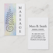 *~*の神聖な幾何学のパステル調のマッサージの夢 名刺 (正面/裏面)