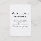 *~*の神聖な幾何学のパステル調のマッサージの夢 名刺 (裏面)