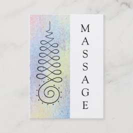 *~*の神聖な幾何学のマッサージの啓発のパステル 名刺
