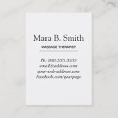 *~*の神聖な幾何学のマッサージの啓発のパステル 名刺 (裏面)
