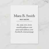 *~*の神聖な幾何学の霊気のマスターの従業者 名刺 (裏面)