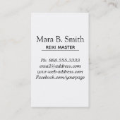 *~*の神聖な幾何学の霊気の従業者かマスター 名刺 (裏面)