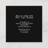 *~*の神聖な月は宇宙ルナのシャーマンの星を段階的に行ないます スクエア名刺 (裏面)