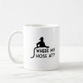 の私のホースか。 おもしろいな消防士のコーヒー・マグ コーヒーマグカップ (左)