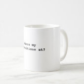 の私の前置詞か。 コーヒーマグカップ (正面右)