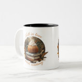 の秋に恋読する ツートーンマグカップ (正面左)