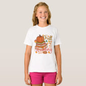 の秋を愛す読る Tシャツ (正面フル)