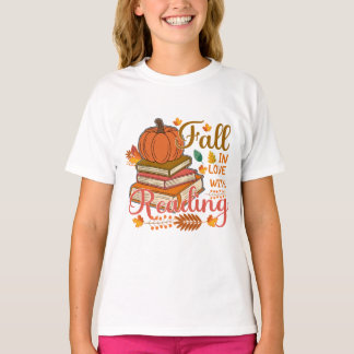 の秋を愛す読る Tシャツ