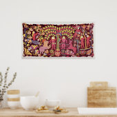 ～の秋を描いたキャリッジクッションカバー ポスター (キッチン)