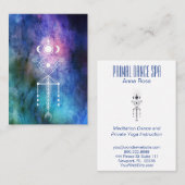 *~*の種族の神聖な幾何学の水彩画のアズテック人のシャーマン 名刺 (正面/裏面)