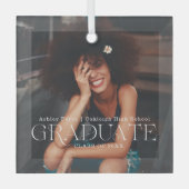 ~の種類 |卒業写真クリスマス ガラスオーナメント (正面)