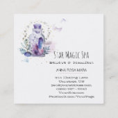 *~*の空の宇宙の宇宙は水晶のメーソンジャーを主演します スクエア名刺 (裏面)