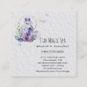 *~*の空の宇宙は水晶のメーソンジャーの宇宙を主演します スクエア名刺 (裏面)