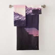 *~*の空山の紫色のピンク及びラベンダーの写真