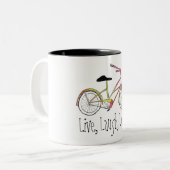 の笑い、愛生きている! ツートーンマグカップ (正面左)