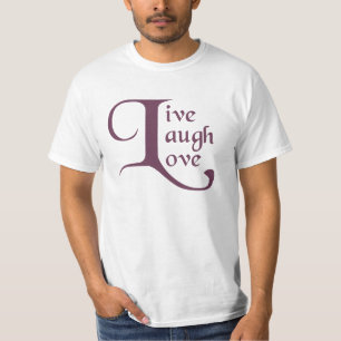 の笑い、愛生きている Tシャツ