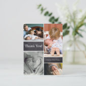 の第2ベビーの誕生の発表ありがとう ポストカード (スタンド正面)