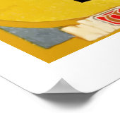 の精神与え(ヴィンテージタイプライター広告) ポスター (角)