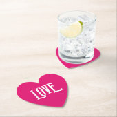 の紙結婚コースター愛の好意 ペーパーコースター (インサイチュ)