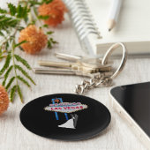 の素晴結婚らしいラスベガスキーチェーン キーホルダー (側面)