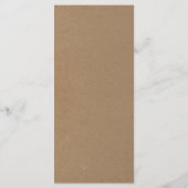 の素朴お結婚よびその他の特別の場合のメニュー プログラム (裏面)