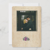 の素朴カー結婚ド招待状 招待状 (裏面)