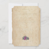 の素朴カー結婚ド招待状 招待状 (裏面)