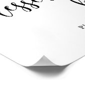 の素朴デザー結婚トバーテーブル記号 ポスター (角)