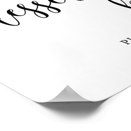 の素朴デザー結婚トバーテーブル記号 ポスター (角)