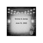 の素朴結婚ゴム印 ラバースタンプ (インプリント)